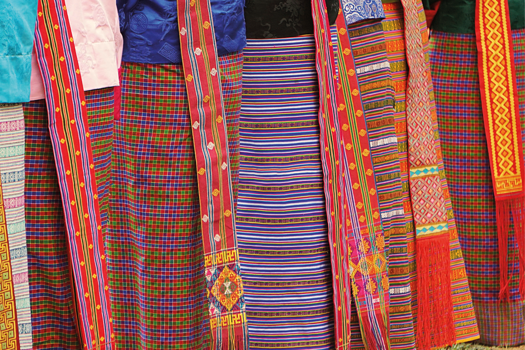 tecidos_Butão: O país da felicidade!